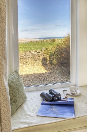 Views across Budle Bay from Seal Waters Cottage